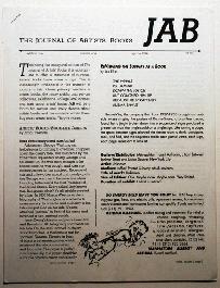 JAB 1 Journal of Artists' Books - 1